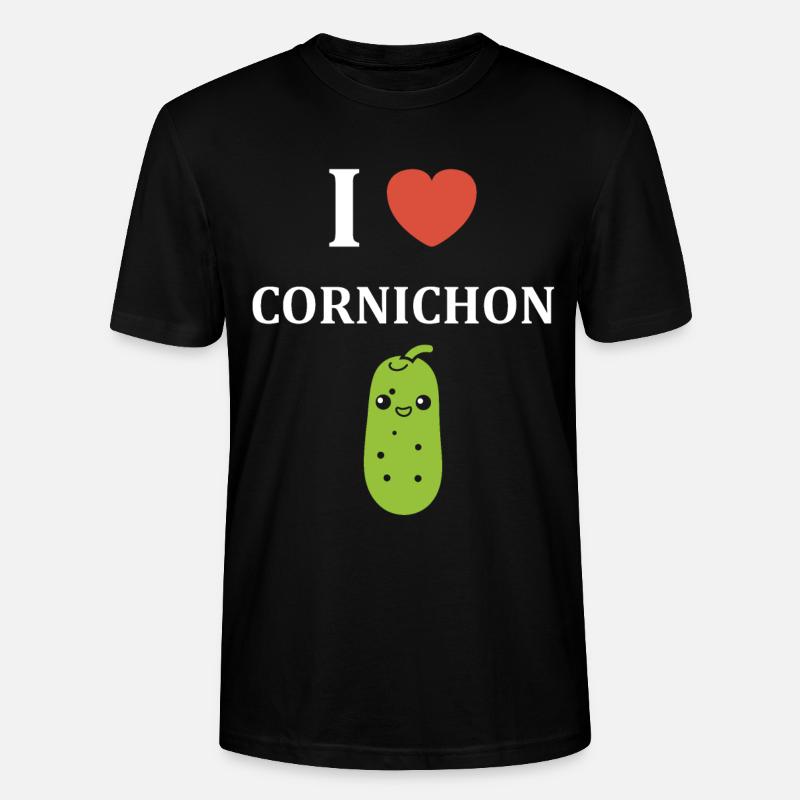 cornichon - T-shirt bio CRAFTER Stanley Stella Unisexe - noir