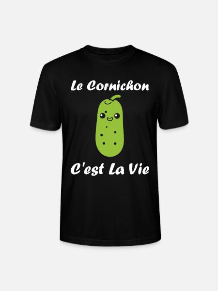 Humour cornichon - T-shirt bio CRAFTER Stanley Stella Unisexe - noir