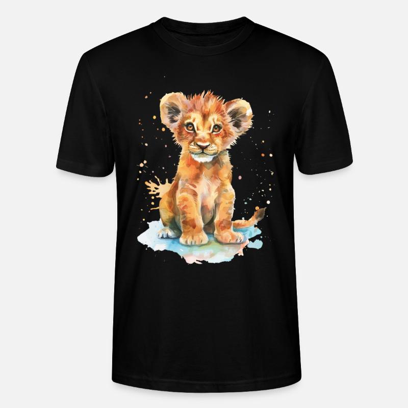 Löwe - Stanley/Stella Unisex Bio-T-Shirt CRAFTER - Schwarz