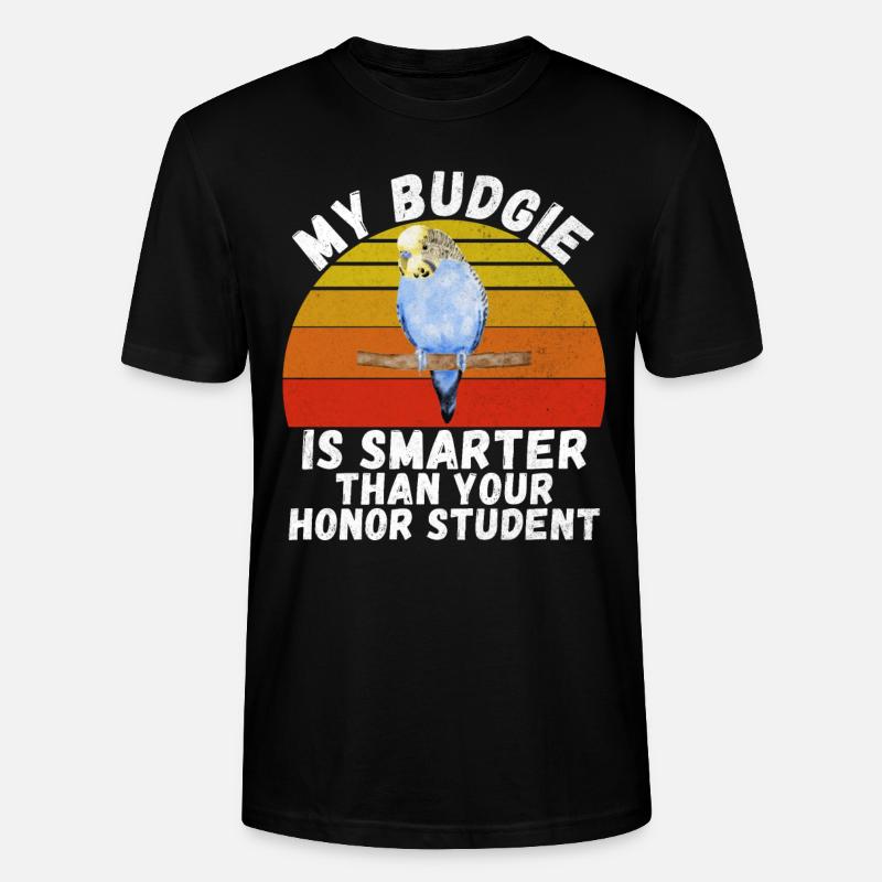 Budgie Gift - Stanley/Stella Unisex Bio-T-Shirt CRAFTER - Schwarz