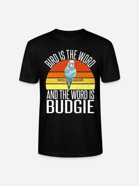Budgie Gift - Stanley/Stella CRAFTER Unisex Organic T-Shirt - black