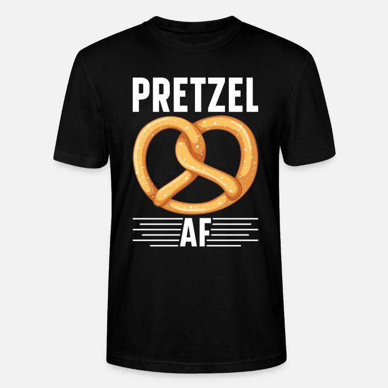 Bretzel Brezeln Bäcker Backwaren - Stanley/Stella Unisex Bio-T-Shirt CRAFTER - Schwarz