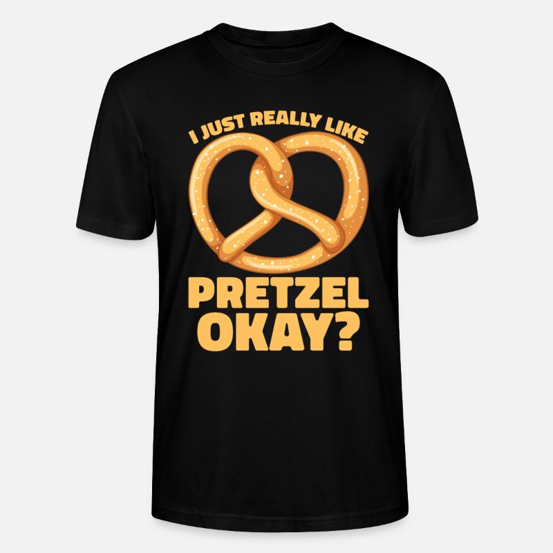 Bretzel Brezeln Bäcker Backwaren - Stanley/Stella Unisex Bio-T-Shirt CRAFTER - Schwarz