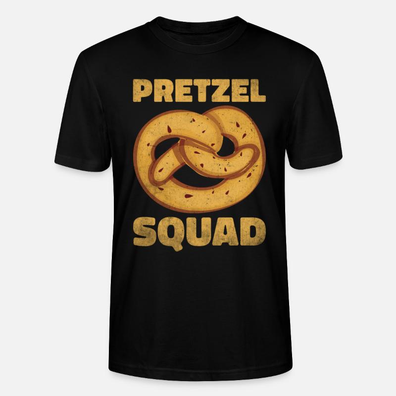 Bretzel Brezeln Bäcker Backwaren - Stanley/Stella Unisex Bio-T-Shirt CRAFTER - Schwarz