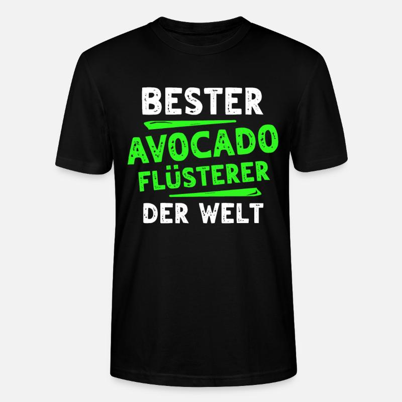 Avocado Geschenk - Stanley/Stella Unisex Bio-T-Shirt CRAFTER - Schwarz