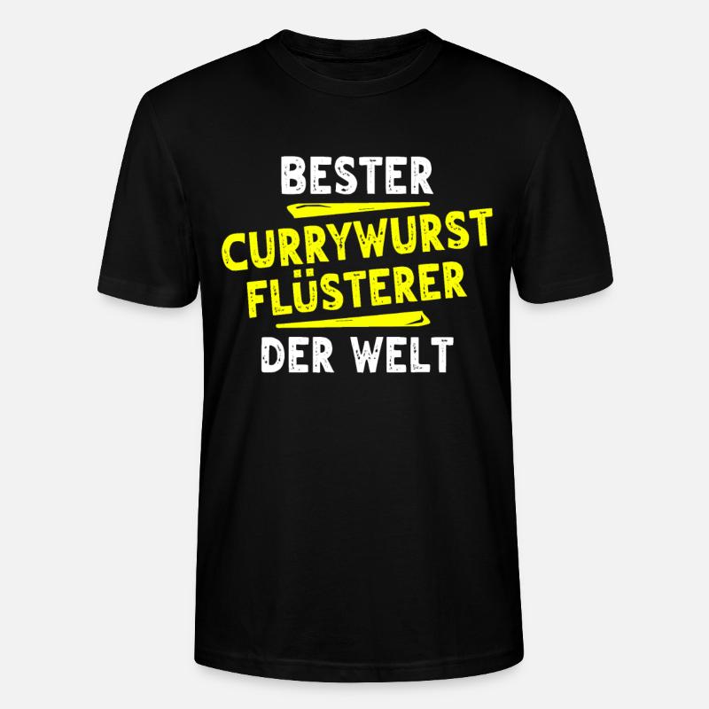 Currywurst Geschenk - Stanley/Stella Unisex Bio-T-Shirt CRAFTER - Schwarz