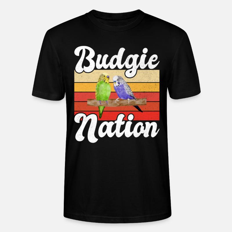 Budgie Gift - Stanley/Stella Unisex Bio-T-Shirt CRAFTER - Schwarz