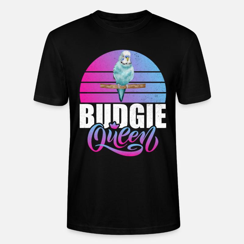 Budgie Gift - Stanley/Stella Unisex Bio-T-Shirt CRAFTER - Schwarz