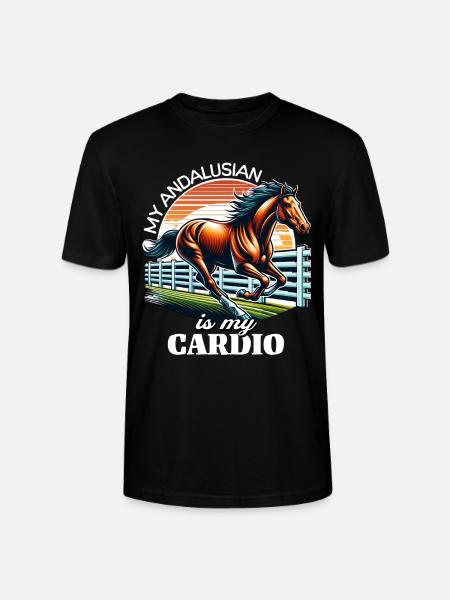 Andalusier Pferd - Stanley/Stella Unisex Bio-T-Shirt CRAFTER - Schwarz