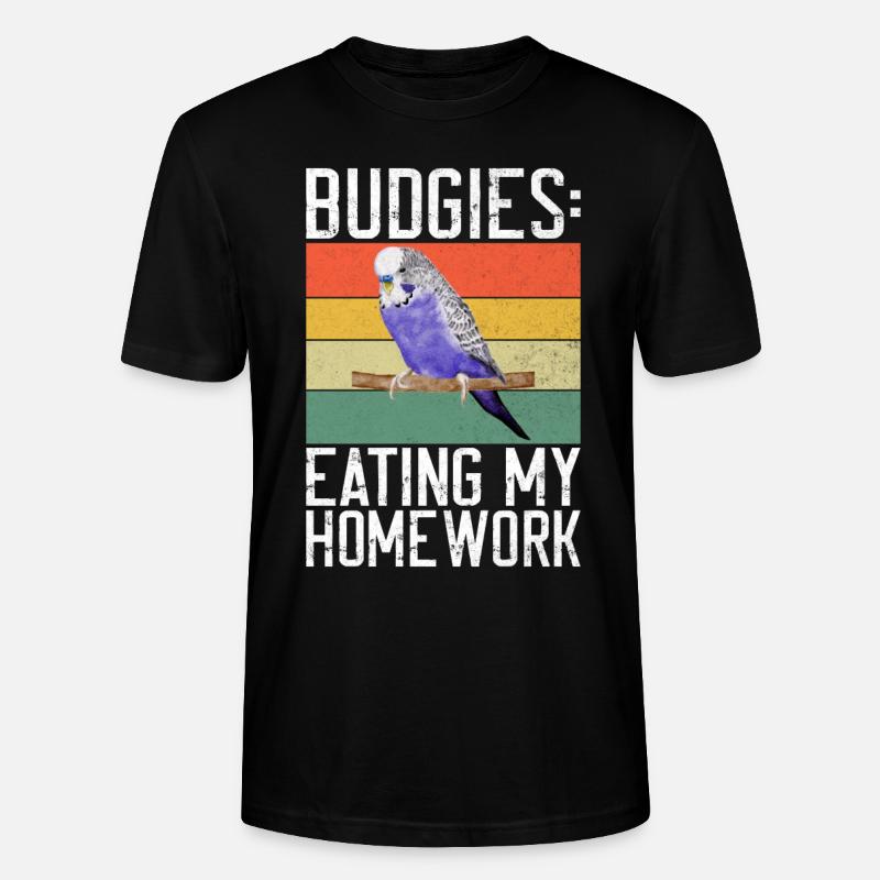 Budgie Gift - Stanley/Stella Unisex Bio-T-Shirt CRAFTER - Schwarz