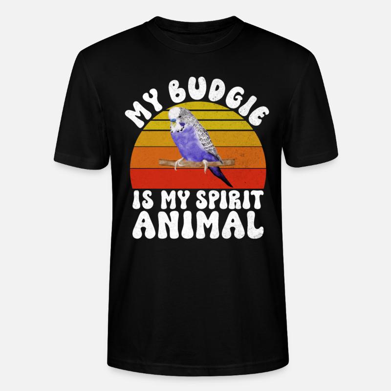 Budgie Gift - Stanley/Stella Unisex Bio-T-Shirt CRAFTER - Schwarz