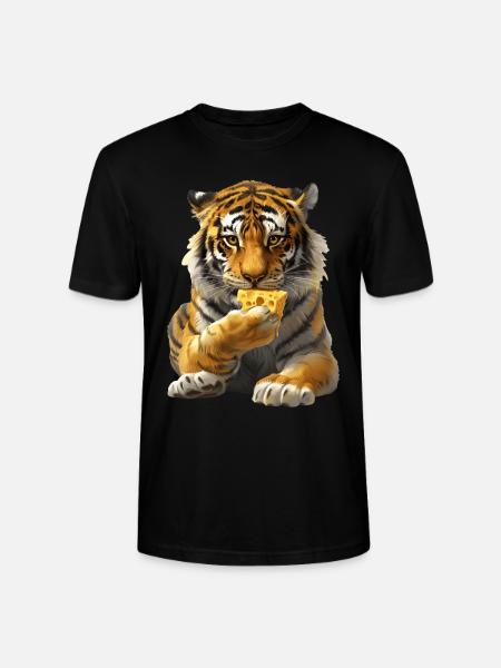 Tiger - Stanley/Stella CRAFTER Unisex Organic T-Shirt - black