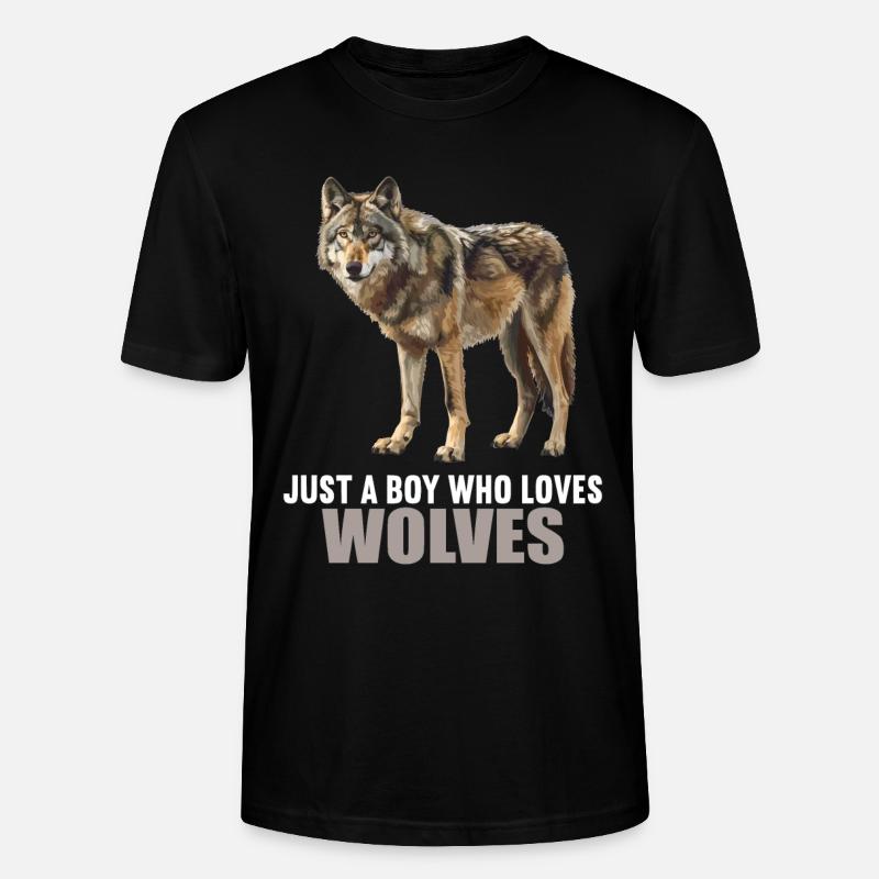 Wölfe Wolf - Stanley/Stella Unisex Bio-T-Shirt CRAFTER - Schwarz