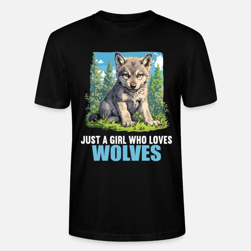 Loups Loup - T-shirt bio CRAFTER Stanley Stella Unisexe - noir