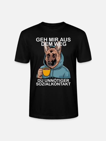 Funny German Shepherd - Stanley/Stella CRAFTER Unisex Organic T-Shirt - black