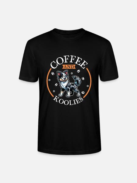 Coffee and Koolie - Stanley/Stella CRAFTER Unisex Organic T-Shirt - black