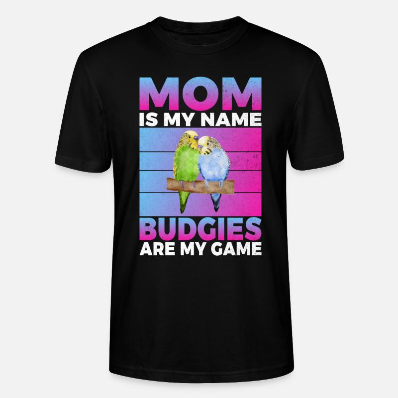 Budgie Gift - Stanley/Stella Unisex Bio-T-Shirt CRAFTER - Schwarz