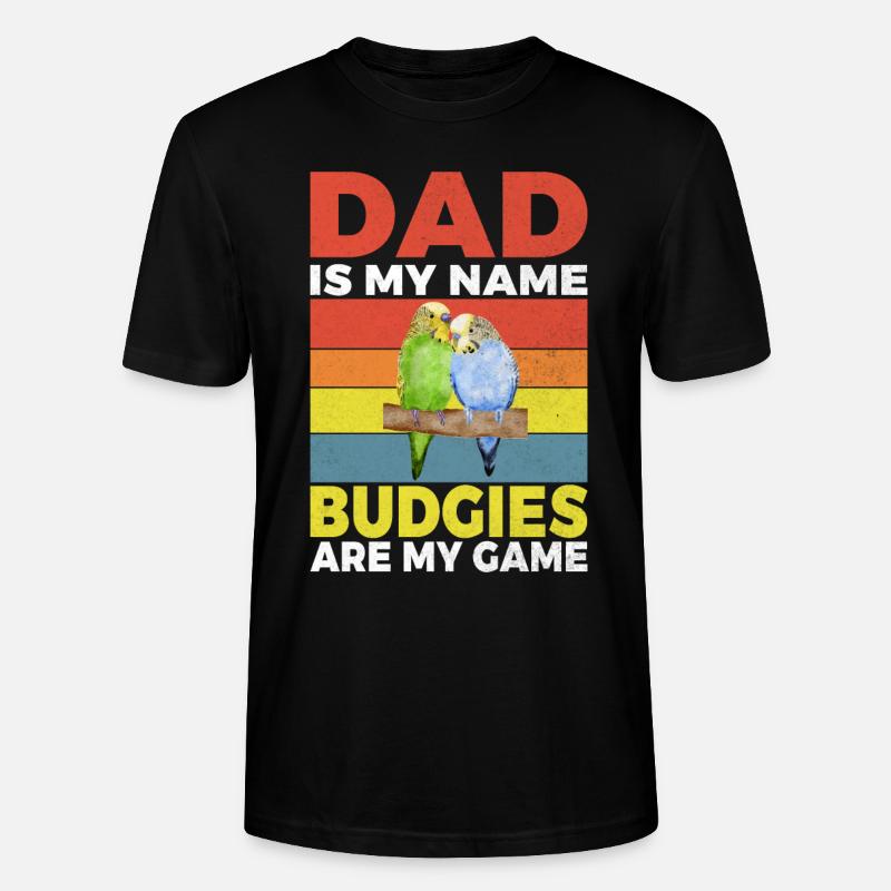 Budgie Gift - Stanley/Stella Unisex Bio-T-Shirt CRAFTER - Schwarz