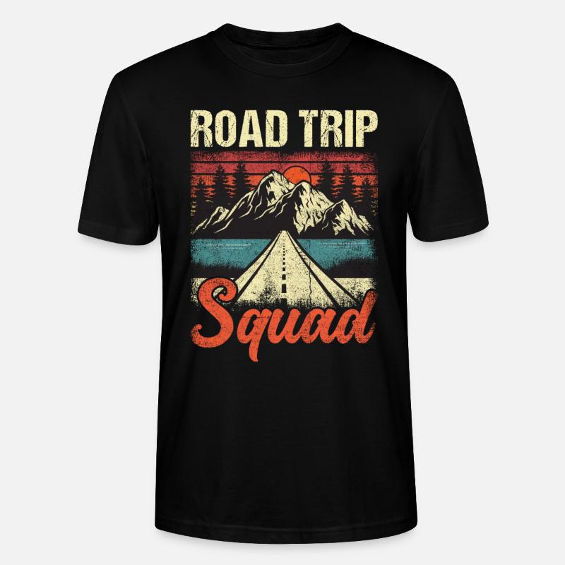 Road Trip Squad - Stanley/Stella Unisex Bio-T-Shirt CRAFTER - Schwarz