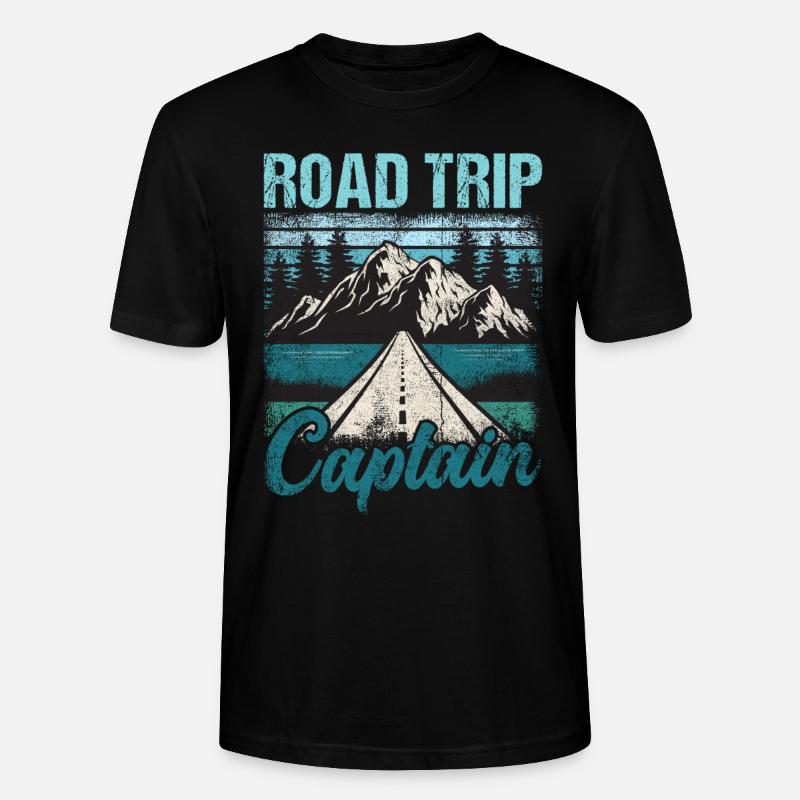 Capitaine de road trip - T-shirt bio CRAFTER Stanley Stella Unisexe - noir