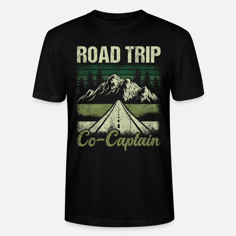Co-capitaine du road trip - T-shirt bio CRAFTER Stanley Stella Unisexe - noir