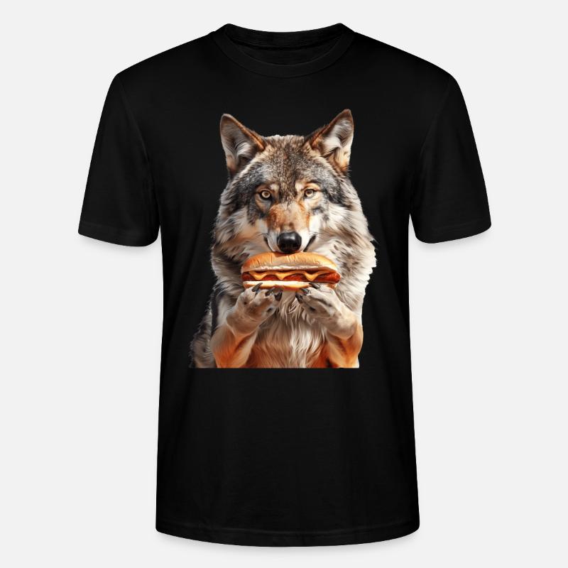 Wolf - Stanley/Stella Unisex Bio-T-Shirt CRAFTER - Schwarz