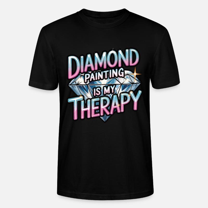 Diamond Painting Diamond Painter - Stanley/Stella Unisex Bio-T-Shirt CRAFTER - Schwarz
