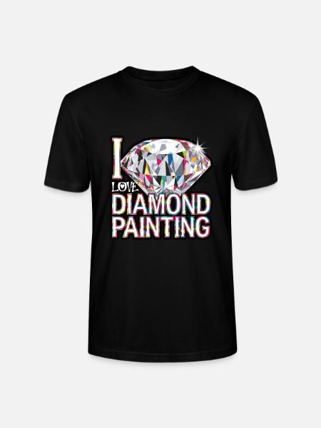 Diamond Painting Diamond Painter - Stanley/Stella CRAFTER Unisex Organic T-Shirt - black