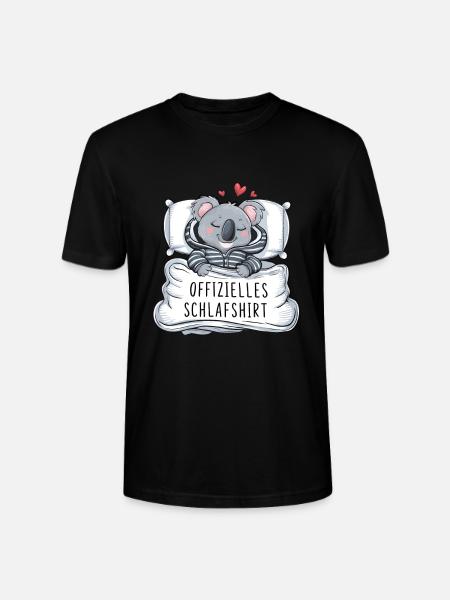 Official Sweet Koala Sleep Shirt - Stanley/Stella CRAFTER Unisex Organic T-Shirt - black