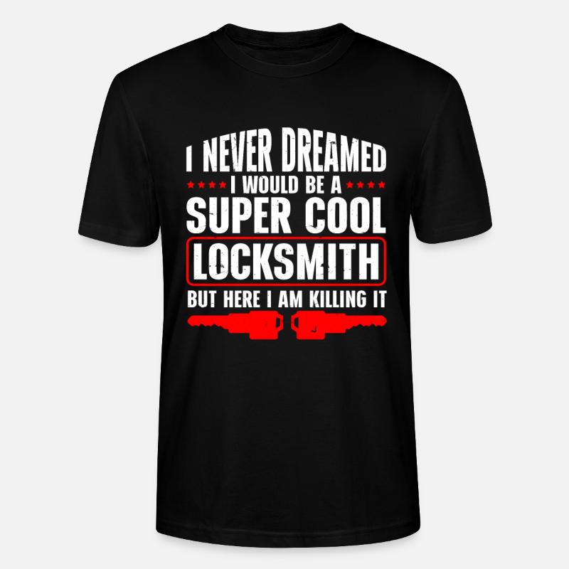 Locksmith Lockpicking Lockpicker - Stanley/Stella Unisex Bio-T-Shirt CRAFTER - Schwarz