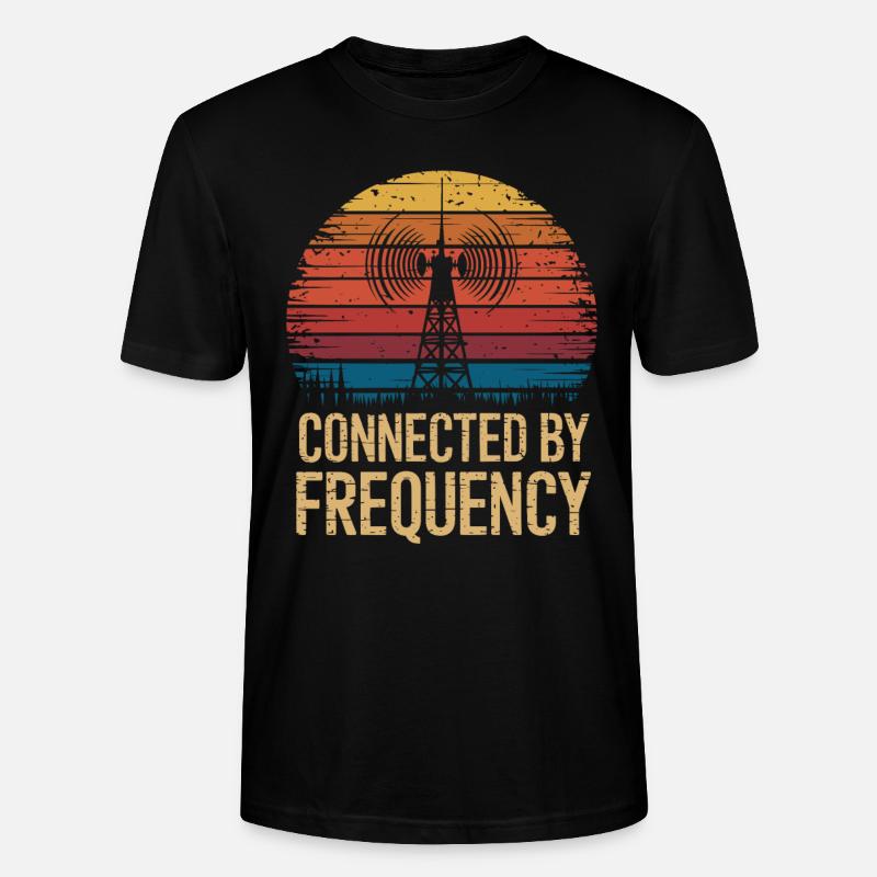 Amateurfunker Verbunden Durch Frequenz - Stanley/Stella Unisex Bio-T-Shirt CRAFTER - Schwarz