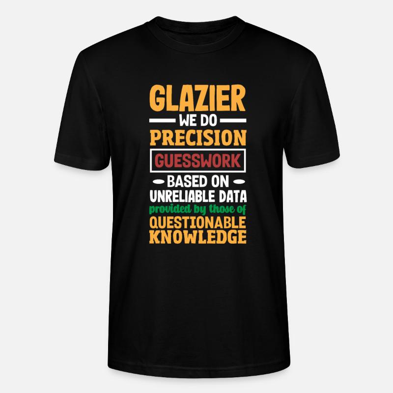 Glaser Geschenk - Stanley/Stella Unisex Bio-T-Shirt CRAFTER - Schwarz
