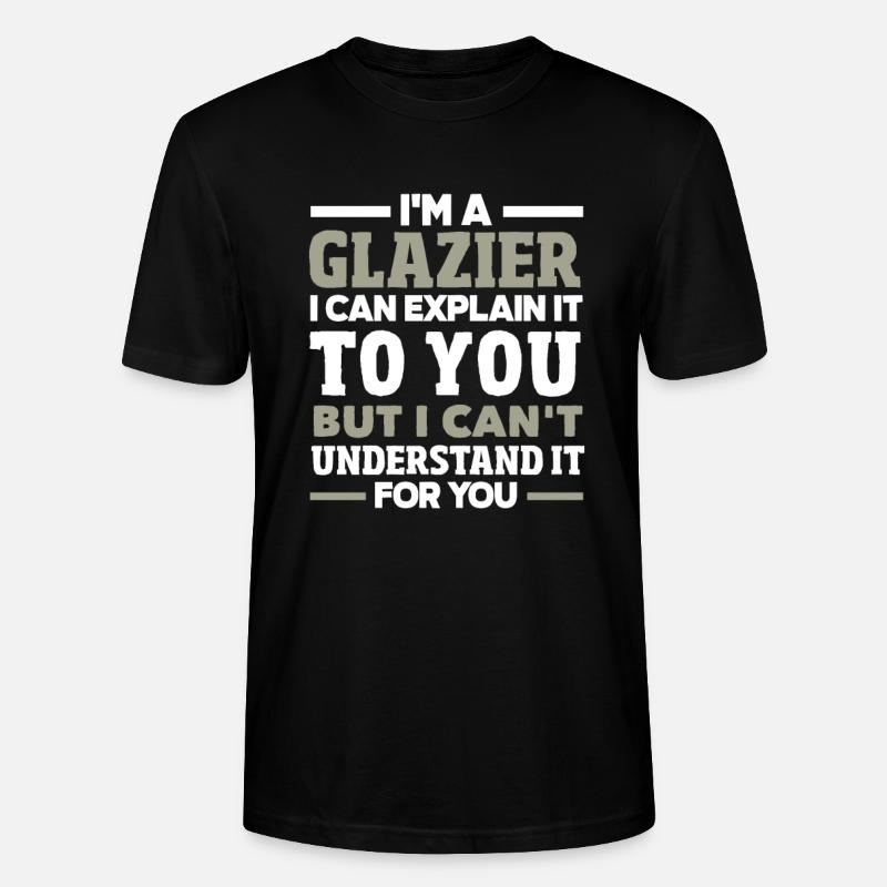 Glaser Geschenk - Stanley/Stella Unisex Bio-T-Shirt CRAFTER - Schwarz