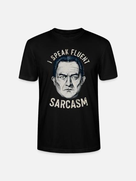 I speak fluent sarcasm - Stanley/Stella CRAFTER Unisex Organic T-Shirt - black