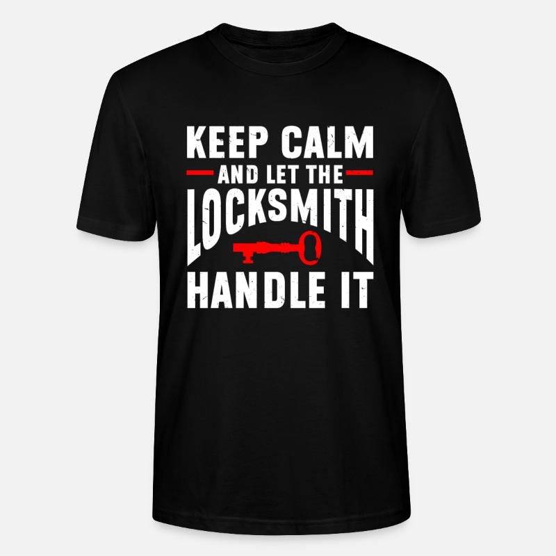 Locksmith Lockpicking Lockpicker - Stanley/Stella Unisex Bio-T-Shirt CRAFTER - Schwarz