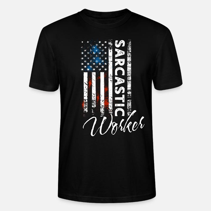 Sarkastischer Arbeiter - Stanley/Stella Unisex Bio-T-Shirt CRAFTER - Schwarz