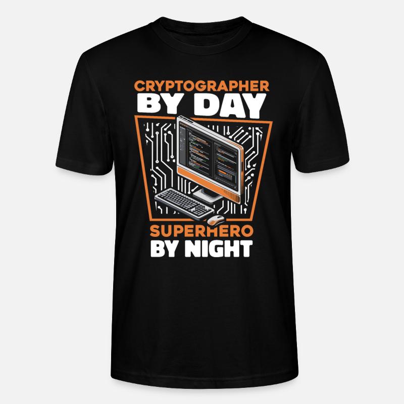 Cryptographer - T-shirt bio CRAFTER Stanley Stella Unisexe - noir