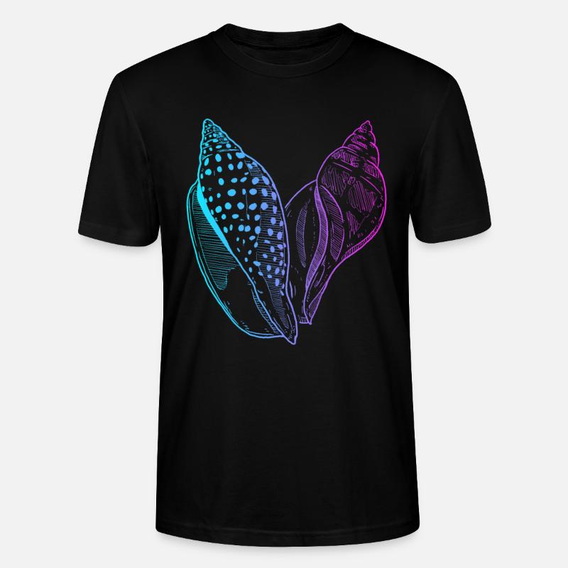 Schälsack Bivalvia Shell Hunter Muschel - Stanley/Stella Unisex Bio-T-Shirt CRAFTER - Schwarz