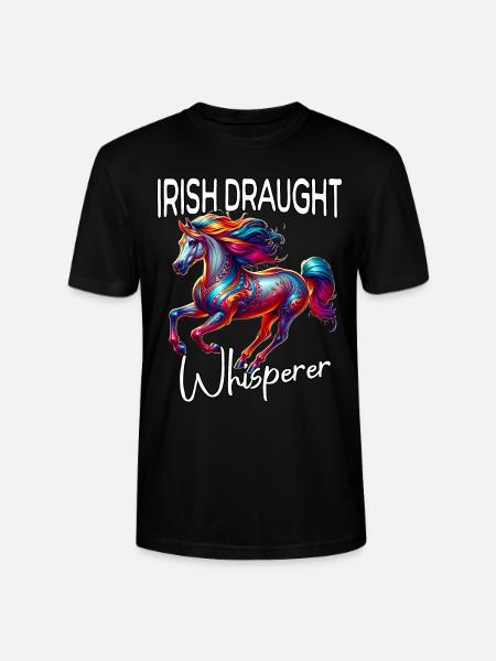 Irisches Zugpferd Flüsterer Pferd - Stanley/Stella Unisex Bio-T-Shirt CRAFTER - Schwarz