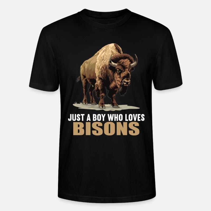 Bisons Bison - T-shirt bio CRAFTER Stanley Stella Unisexe - noir