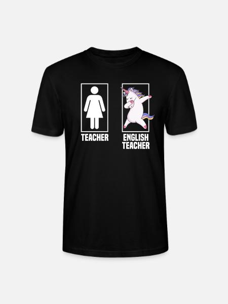 Funny Teacher Teacher Gift - Stanley/Stella CRAFTER Unisex Organic T-Shirt - black