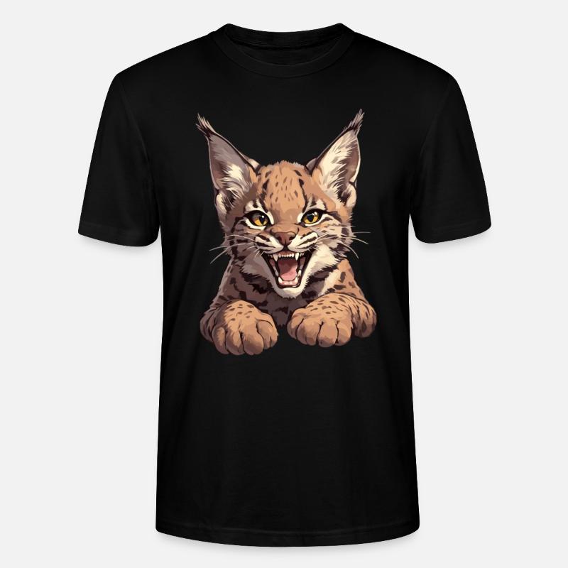 Bobcats Rotluchse Rotluchs Luchs - Stanley/Stella Unisex Bio-T-Shirt CRAFTER - Schwarz