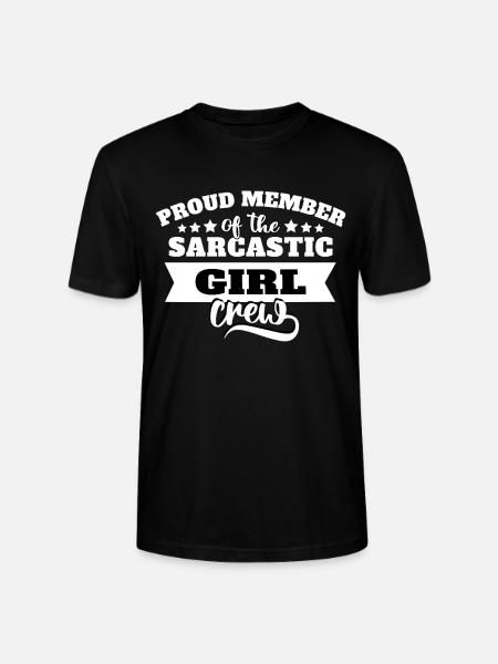 Mädchen Sarkasmus - Stanley/Stella Unisex Bio-T-Shirt CRAFTER - Schwarz