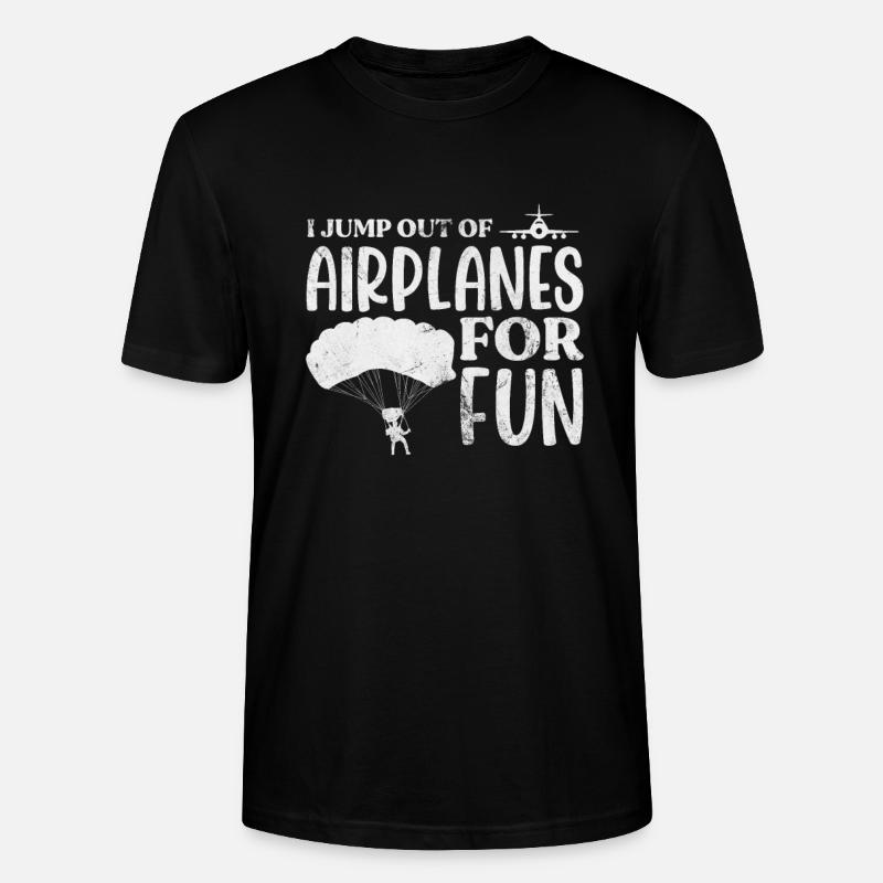 Skydive - Stanley/Stella Unisex Bio-T-Shirt CRAFTER - Schwarz