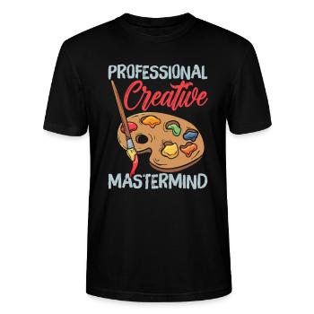 Art Director - Stanley/Stella Unisex Bio-T-Shirt CRAFTER - Schwarz - Vorne - Alina (178cm) & Michal (187cm)