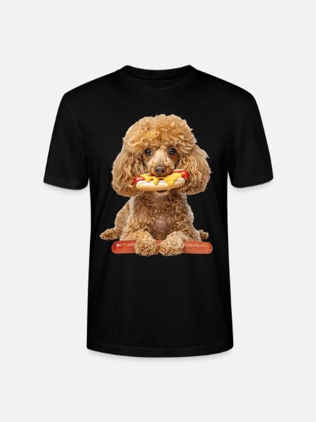 Poodle - Stanley/Stella CRAFTER Unisex Organic T-Shirt - black