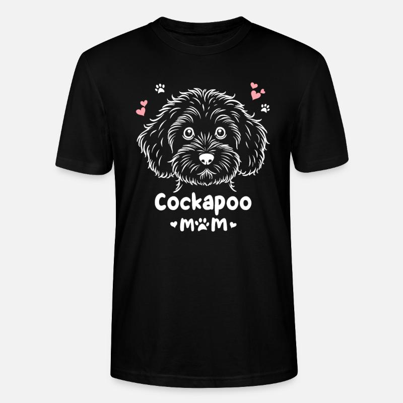 Cockapoo Maman Cockapoos Cockerpoo - T-shirt bio CRAFTER Stanley Stella Unisexe - noir