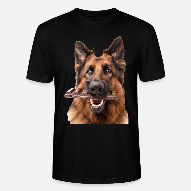 Deutscher Schäferhund - Stanley/Stella Unisex Bio-T-Shirt CRAFTER - Schwarz