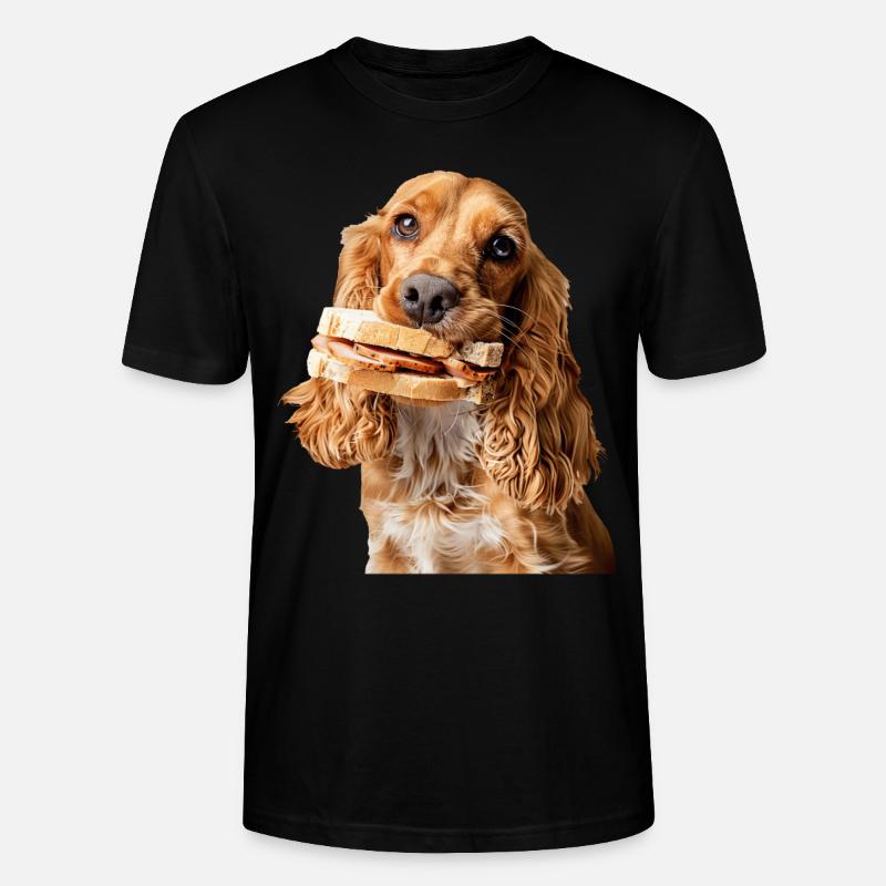 Cocker Spaniel - Stanley/Stella Unisex Bio-T-Shirt CRAFTER - Schwarz