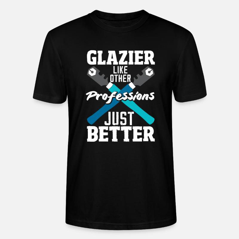 Glaser Geschenk - Stanley/Stella Unisex Bio-T-Shirt CRAFTER - Schwarz